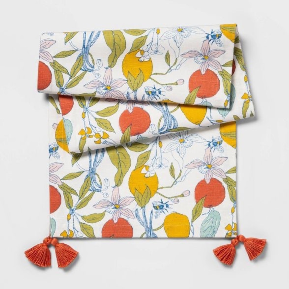 Opalhouse Bees & Floral Table Runner 14 x 72